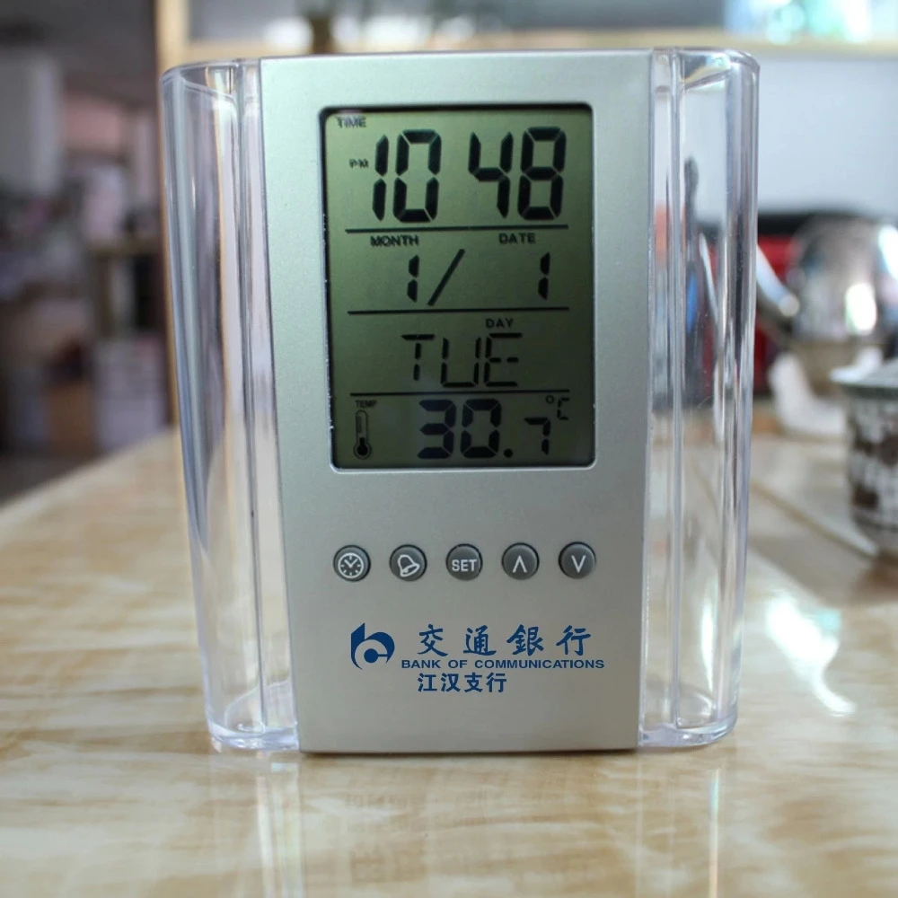 Porta canetas com relógio BK62 - Foto 3