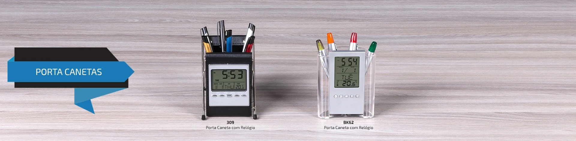 Porta canetas com relógio BK62 - Foto 5