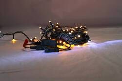 CORDÃO 150 LEDS COM ESTROBOS NA COR DOS LEDS - Foto 8