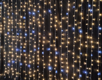 CORTINA DE 600 LEDS COM ESTROBOS - Foto 1