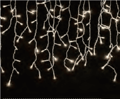 CASCATA DE 375 LEDS FIXOS - Foto 1
