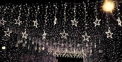 CASCATA 408 LEDS FIXOS C ESTRELA NA PONTA - Foto 1