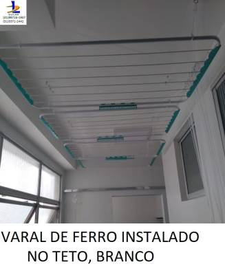Varal de Roupa Comum Ferro - Foto 1