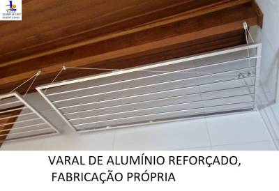 Varal de Roupa de Alumínio Fabricação Própria - Foto 1