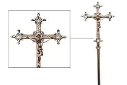 CRUZ PROCESSIONAL - DOURADA - Foto 1