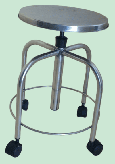Banqueta Giratória Inox c/ 4 pés - Foto 1