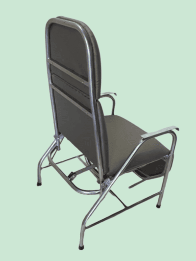 Poltrona p/ Acompanhante inox c/ Retorno de Mola - Foto 1