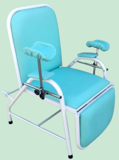 Poltrona Reclinável p/ Coleta c/ Regulagem e Apoio - Foto 1