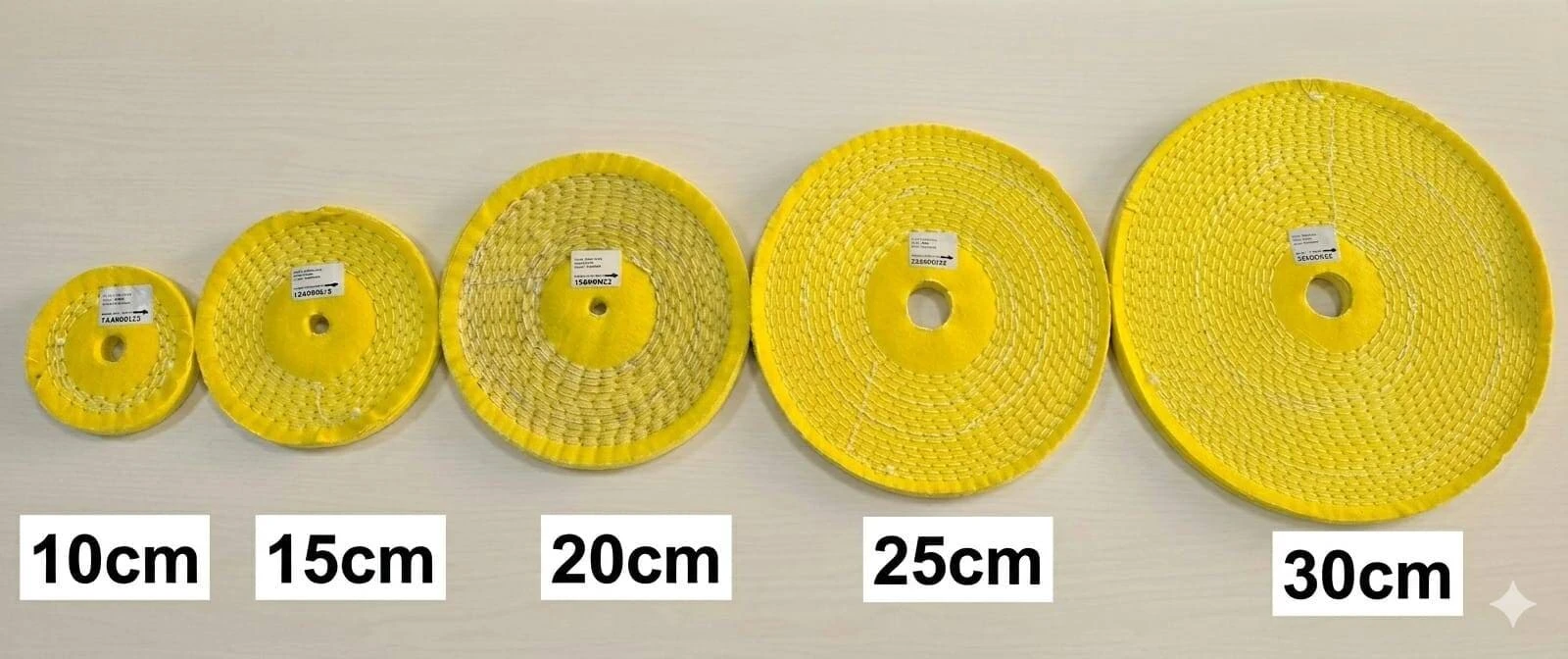 Roda de algodão amarela