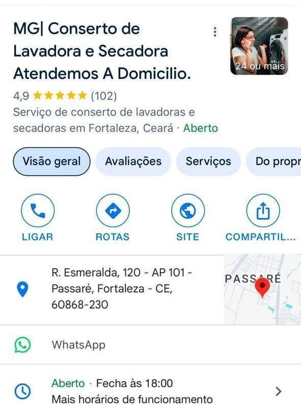 Avaliações Google meu negócio