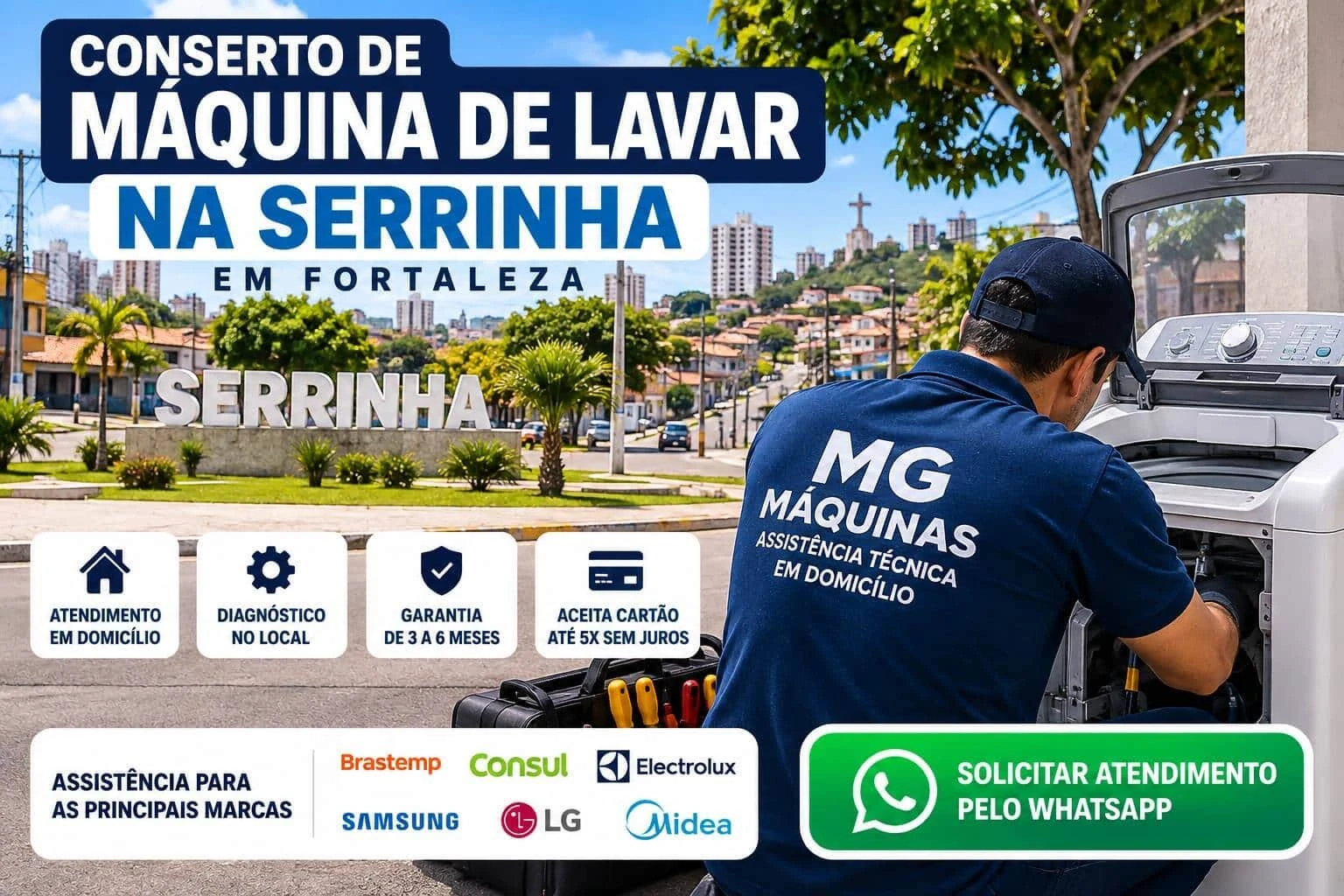 Conserto de Máquina de Lavar na Serrinha em Fortaleza