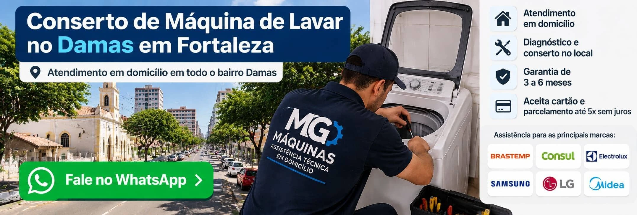 Conserto de Máquina de Lavar no Damas em Fortaleza