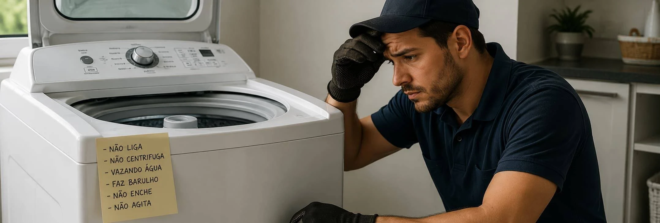 Quando Chamar um Técnico de Máquina de Lavar? 7 Sinais de Defeito