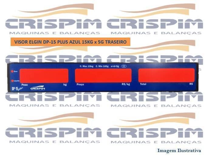 VISOR ELGIN DP-15 PLUS AZUL 15KG x 5G TRASEIRO - Foto 1