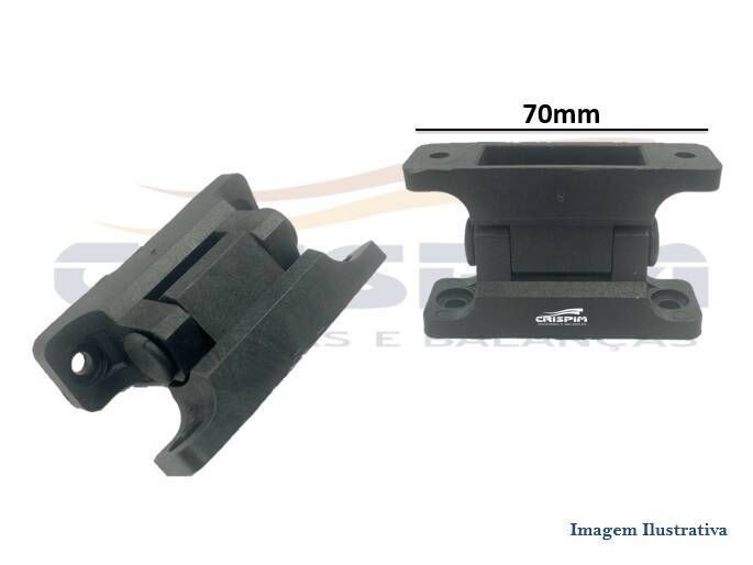 DOBRADIÇA SERRA-FITA CAF NYLON PEQUENA 70MM - Foto 1