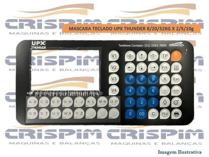 MASCARA TECLADO UPX THUNDER 8/20/32KG X 2/5/10g - Foto 1