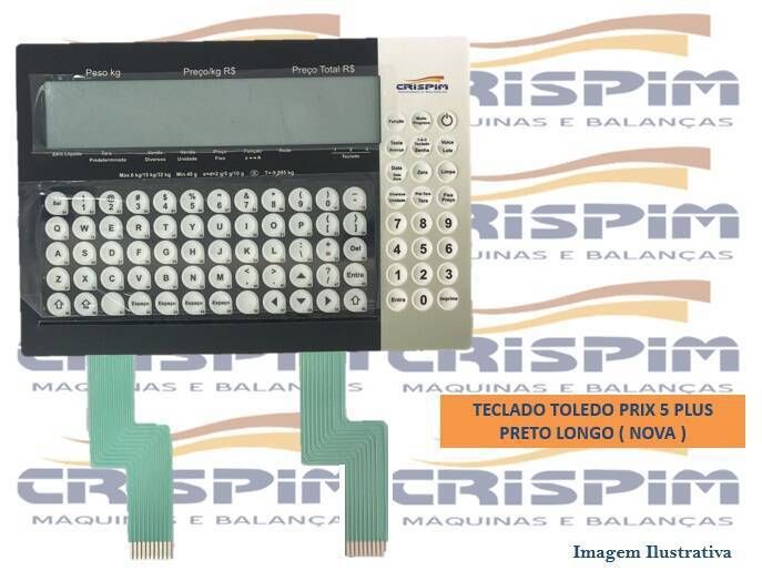 TECLADO TOLEDO PRIX 5 PLUS PRETO LONGO ( NOVA ) - Foto 1