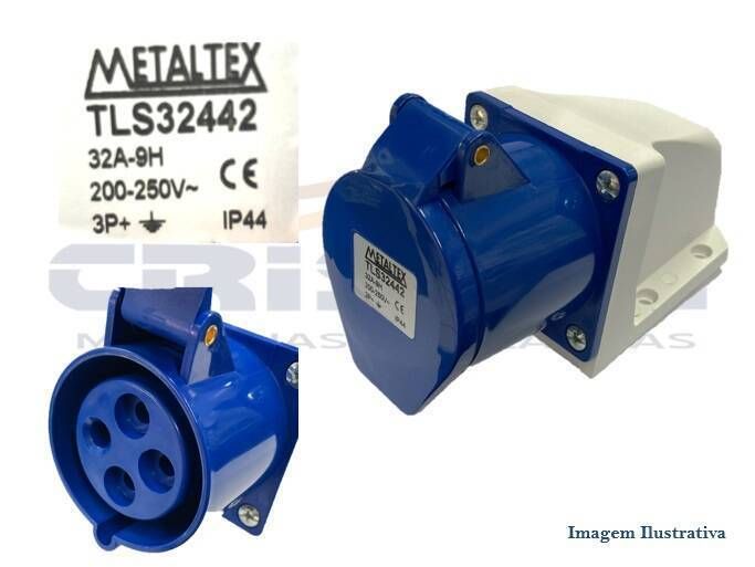 TOMADA PLUG FEMEA INDUSTRIAL 32A 3P 220V - Foto 1