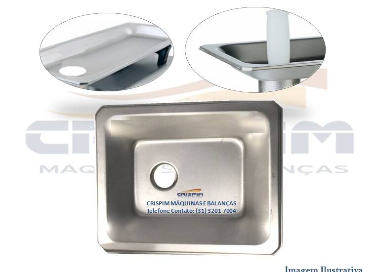 BANDEJA INOX B-05 CAF S/TRAVA - Foto 1