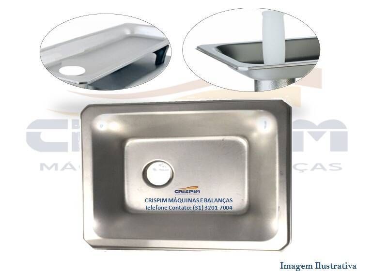 BANDEJA INOX B-08/09 CAF S/TRAVA - Foto 1