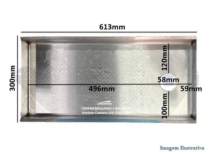 BANDEJA INOX B-10/22 BECCARO NR-12 - Foto 1