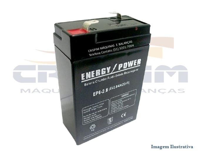 BATERIA 6V 2.8AH PARA BALANÇA - Foto 1