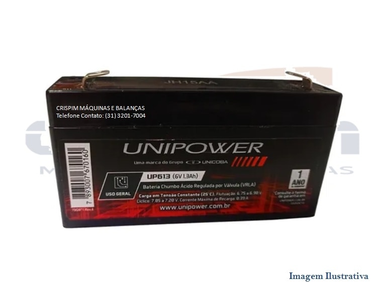 BATERIA BAL. ELET. 6V 1.3AH - Foto 1