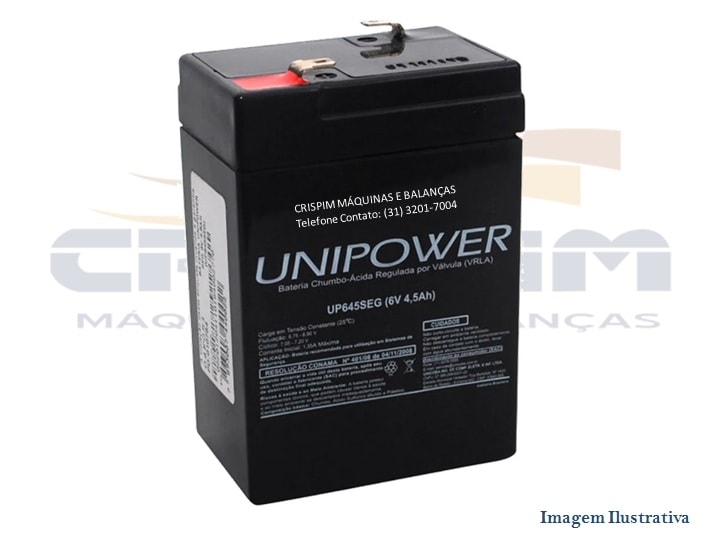 BATERIA 6V 4,5AH PARA BALANÇA - Foto 1