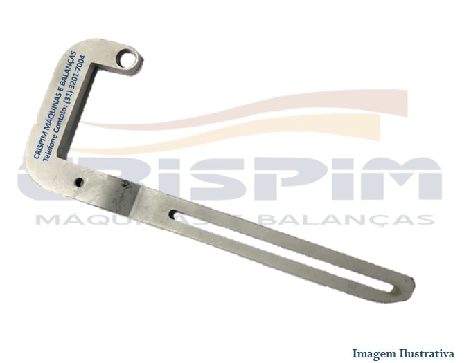 CHAPA SUPORTE PORTA PINCHE CROMADA GURAL - Foto 1