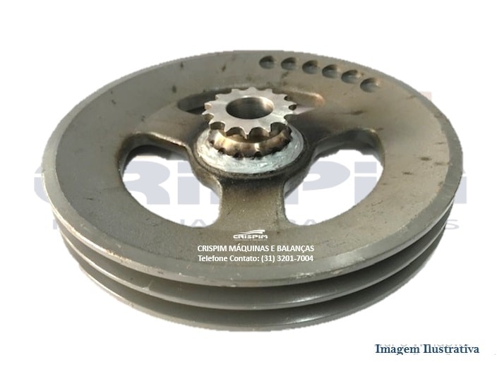 CONJUNTO POLIA TRANSMISSÃO CILINDRO G.PANIZ CL-450 - Foto 1