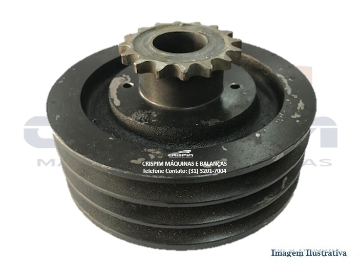 CONJUNTO POLIA TRANSMISSÃO MENOR G.PANIZ AE-40L - Foto 1