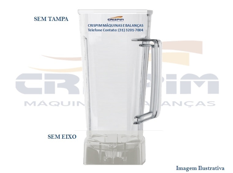 COPO ACRÍLICO LIQUIDIFICADOR METVISA 2LTS BL 767 - Foto 1