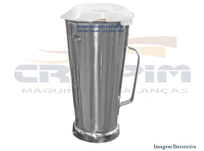 COPO COMPLETO LIQUIDIFICADOR METVISA 2LT TA-2 INOX - Foto 1