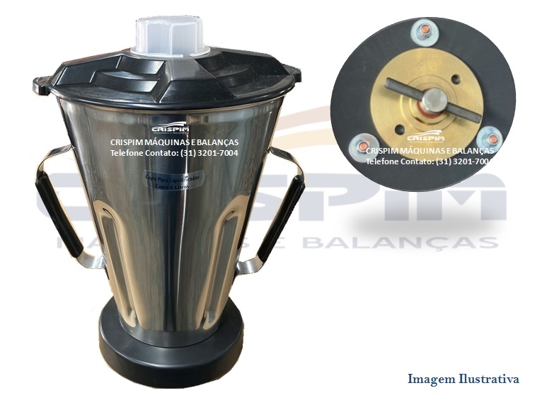 COPO COMPLETO LIQUIDIFICADOR BERMAR 4LTS INOX - Foto 1