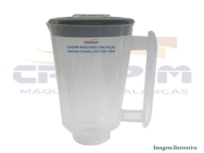 COPO C/TAMPA LIQUIDIFICADOR SIEMSEN 1,5L PLASTICO - Foto 1