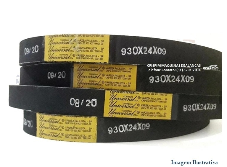 CORREIA DENTADA 930X24X9 BATEDEIRA G.PANIZ BP-18C - Foto 1