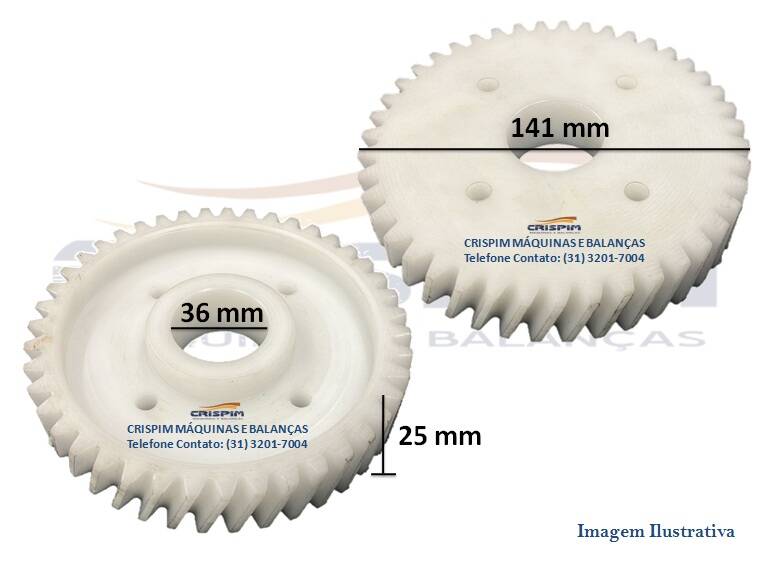 ENG. NYLON 43D BATEDEIRA / CILINDRO UNICA/ BRAESI/ - Foto 1