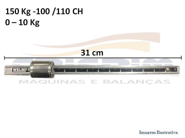 ESCALA LITOGRAFADA 0 X 10 WELMY 150KG REF.100/110 - Foto 1