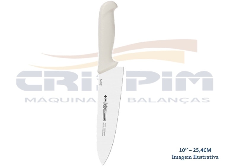 FACA MUNDIAL 10'' - 25,4CM BRANCA - Foto 1