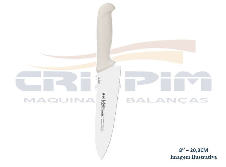 FACA MUNDIAL 8'' - 20,3CM BRANCA - Foto 1