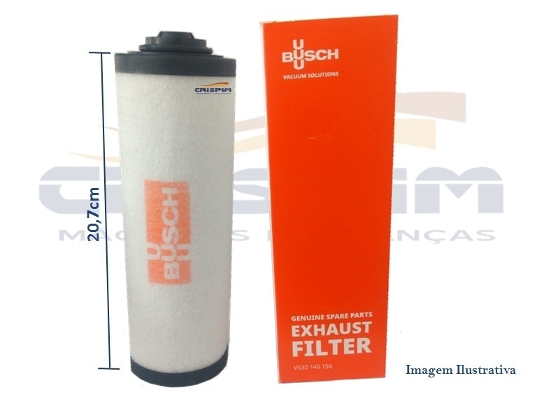 FILTRO DE AR BOMBA MÁQ. VÁCUO BUSCH V532 140 156 - Foto 1