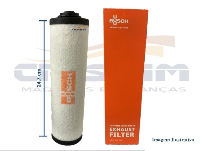 FILTRO DE AR BOMBA MÁQ. VÁCUO BUSCH V532 140 157 - Foto 1