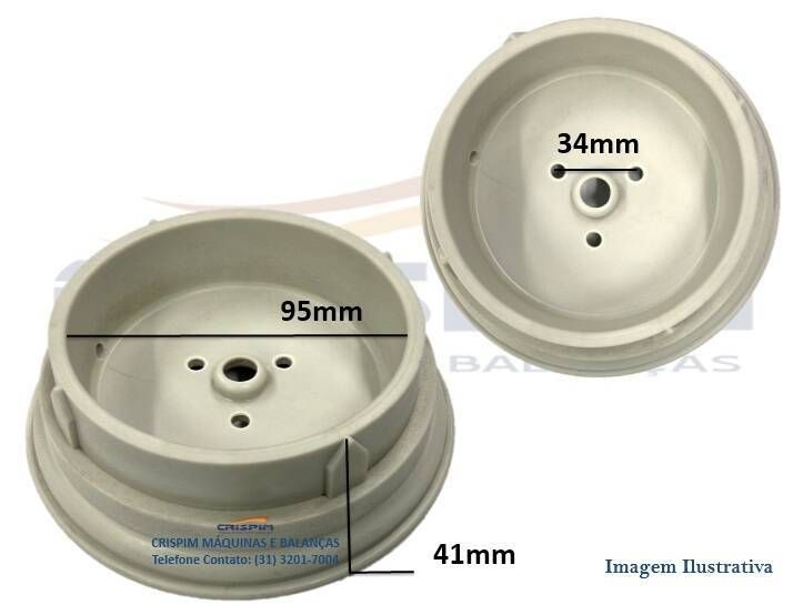 FLANGE SUP. MOTOR SIEMSEN TA-02 BRANCA - Foto 1