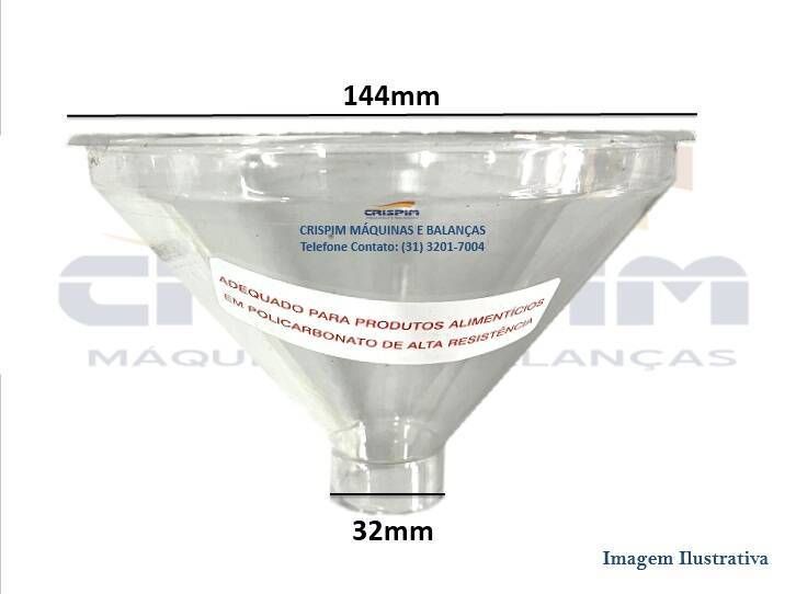 FUNIL DE ACRILICO MOINHO DE CAFE ARBEL MCF-55 - Foto 1