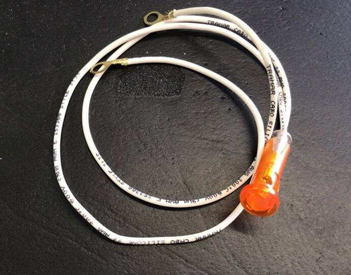 LAMPADA PILOTO 600V CROYDON LARANJA - Foto 1