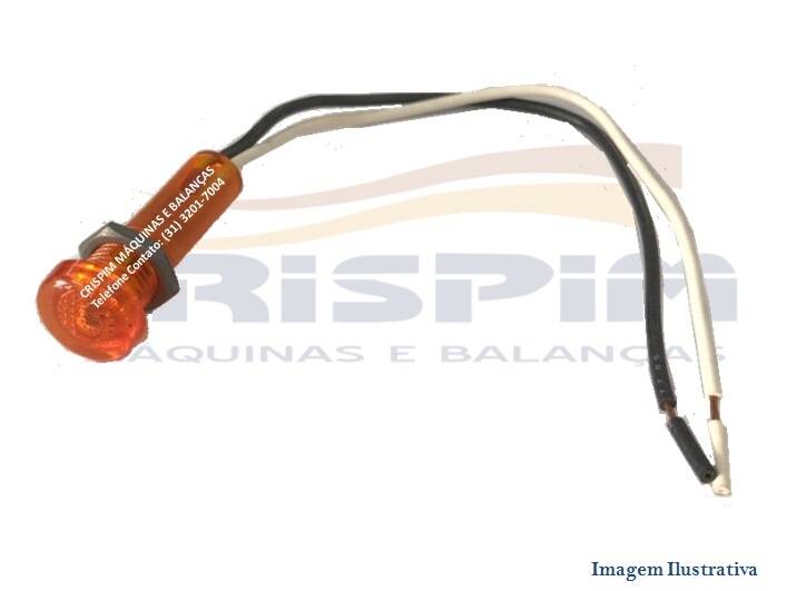 LAMPADA PILOTO P/ MAQ. DE CAFE AMBAR BIVOLT - Foto 1