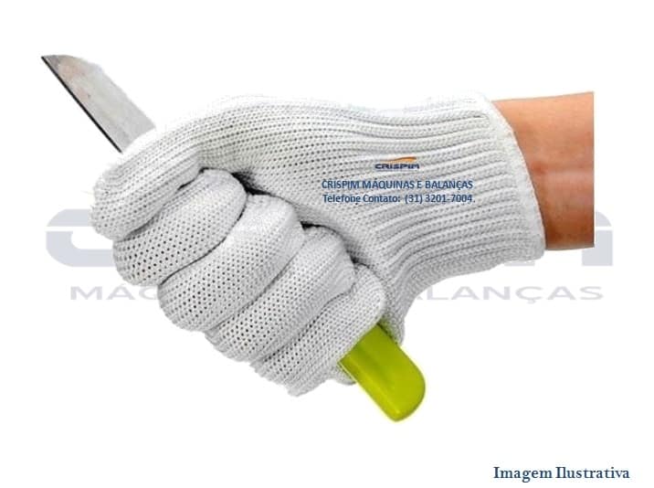LUVA ANTI CORTE 4 FIOS DE AÇO (TAMANHO M/G) - Foto 1