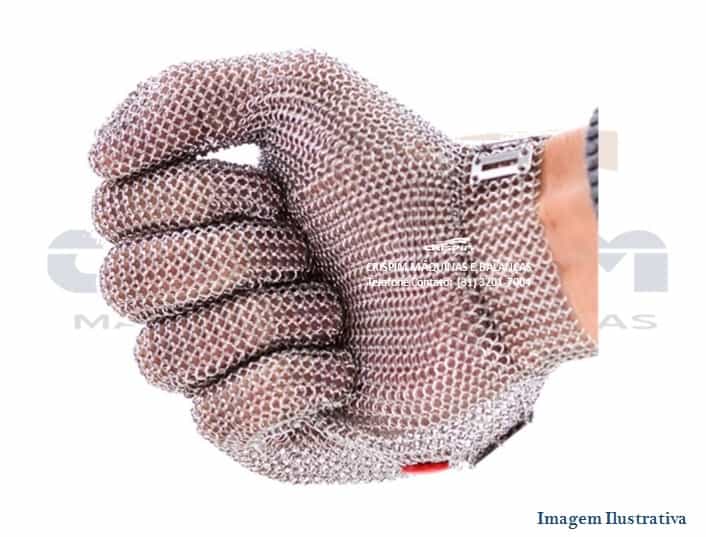 LUVA ANTI CORTE TOTAL AÇO INOX (TAMANHO M/G) - Foto 1
