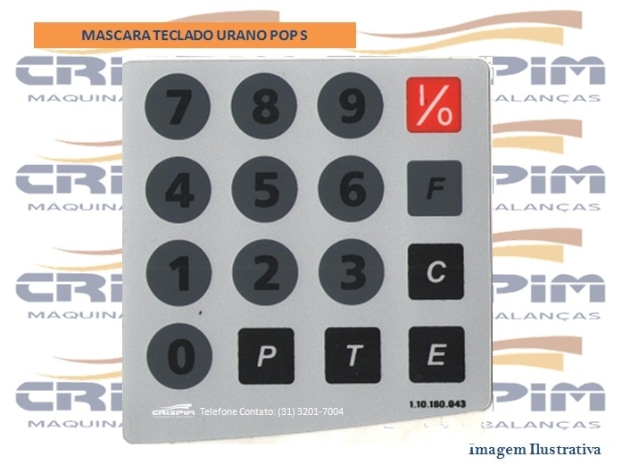 MASCARA TECLADO URANO POP S - Foto 1
