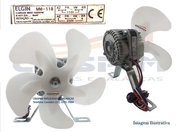 MOTOR 1/40 1550RPM 60HZ EXAUST. REFRESQUEIRA CROYD - Foto 1